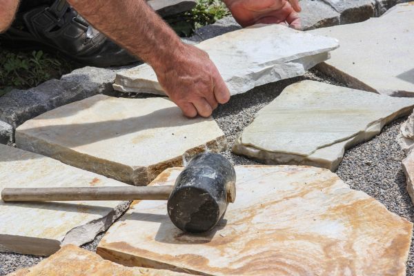Stone Sidewalk Installation in Springfield